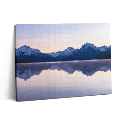Vászonkép falra 80x60 Hegyek tükröződése a vízben
