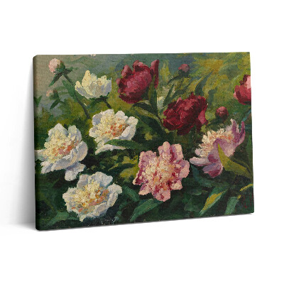 Vászonkép falra 80x60 Gyönyörű virágokat festettem