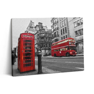 Vászonkép falra 80x60 Történelmi amerikai busz az utcán