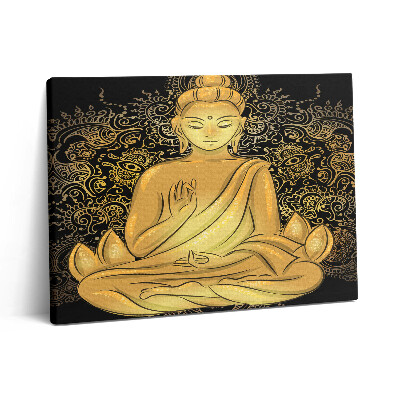 Vászonkép falra 80x60 Arany Zen Buddha