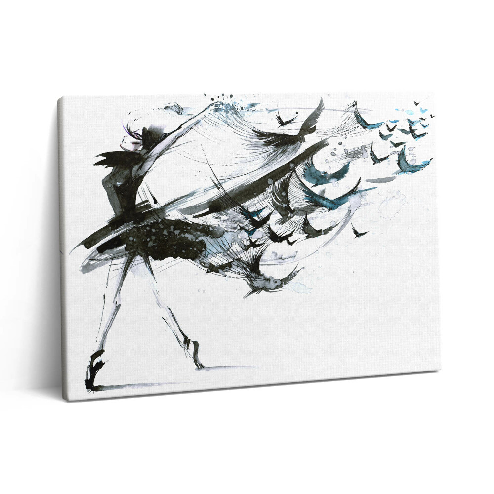 Vászonkép falra 80x60 Illusztráció egy balett-táncosnőről