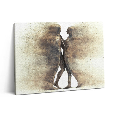 Vászonkép falra 80x60 Absztrakt emberek és homok