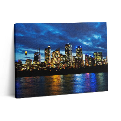 Vászonkép falra 80x60 Egy esti séta Sydneyben
