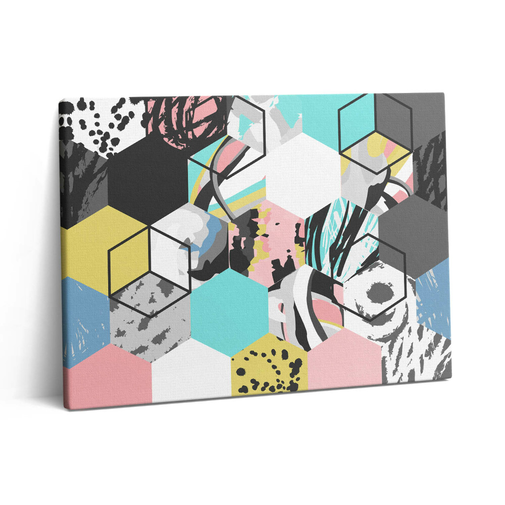 Vászonkép falra 80x60 Geometrikus absztrakció