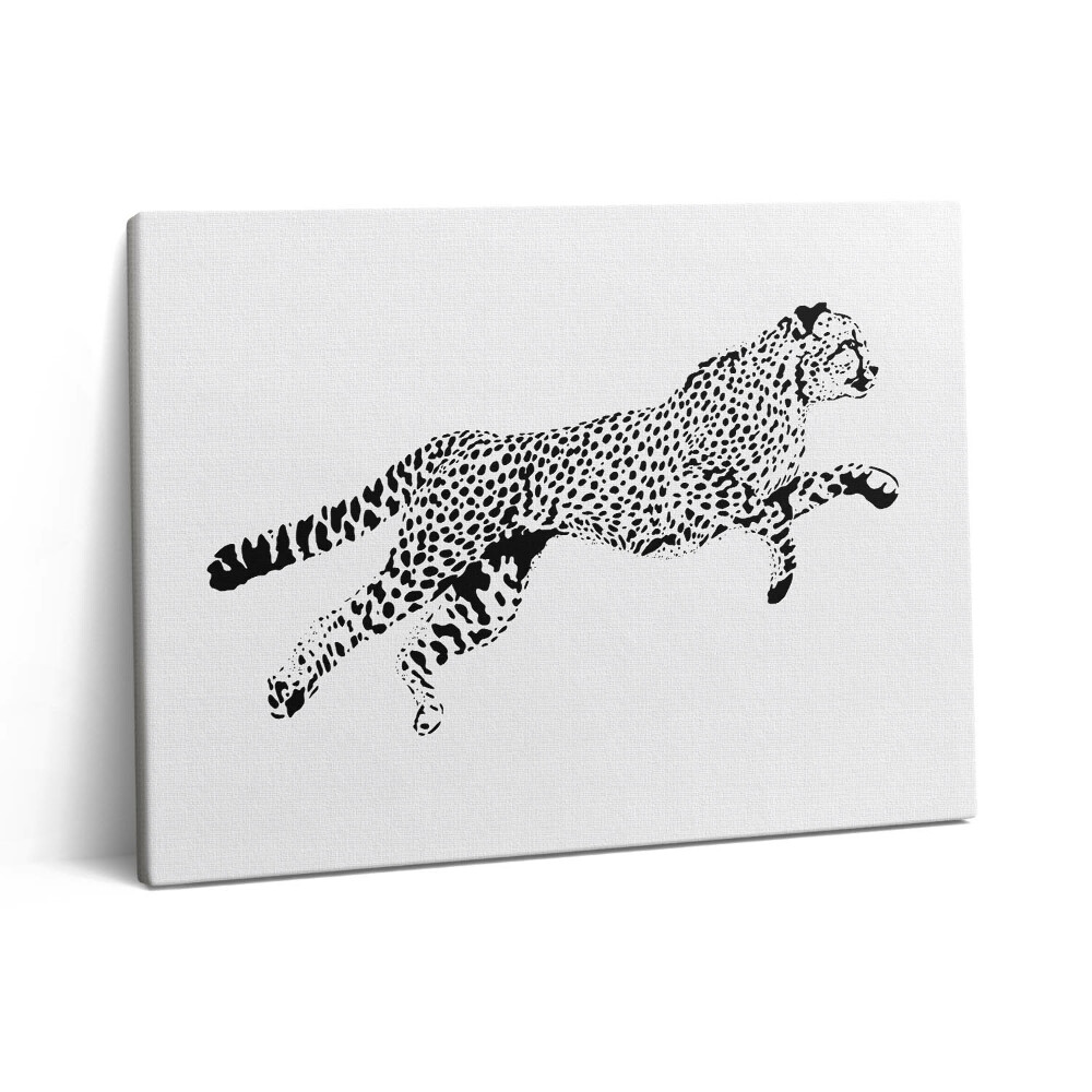 Vászonkép falra 80x60 Párduc sziluettje