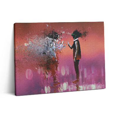 Vászonkép falra 80x60 Kibertér - egy lelkiállapot