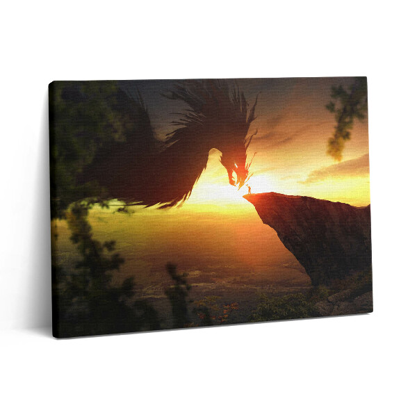 Vászonkép falra 80x60 Fantázia világ sárkány