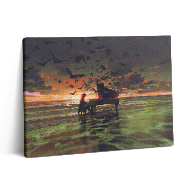 Vászonkép falra 80x60 Koncert a tengerparton