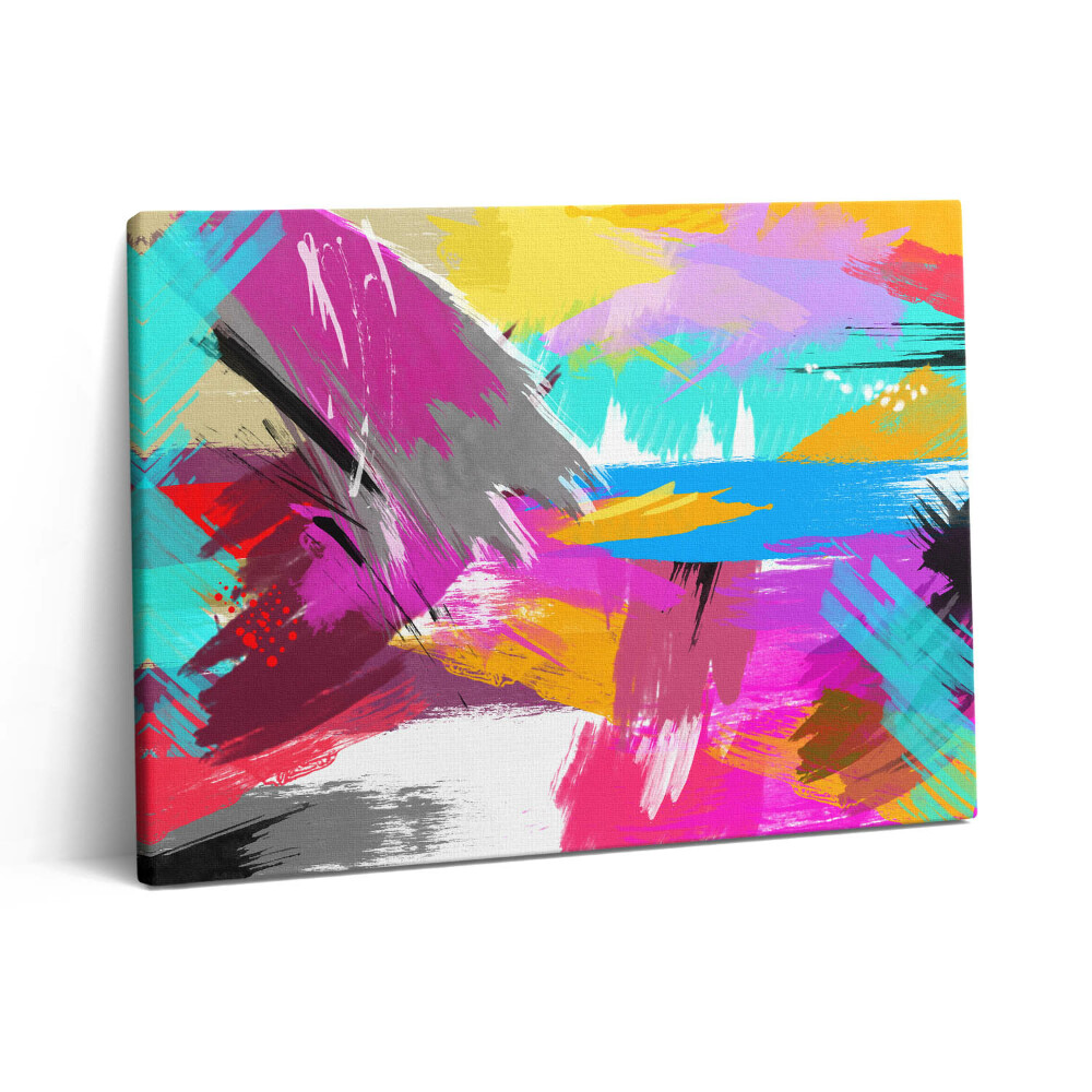 Vászonkép falra 80x60 Absztrakt ecsetvonások