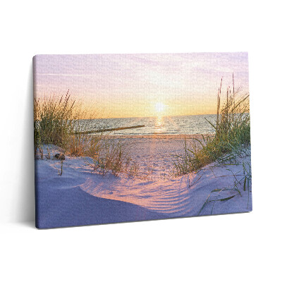 Vászonkép falra 80x60 Lengyel tenger - napozás