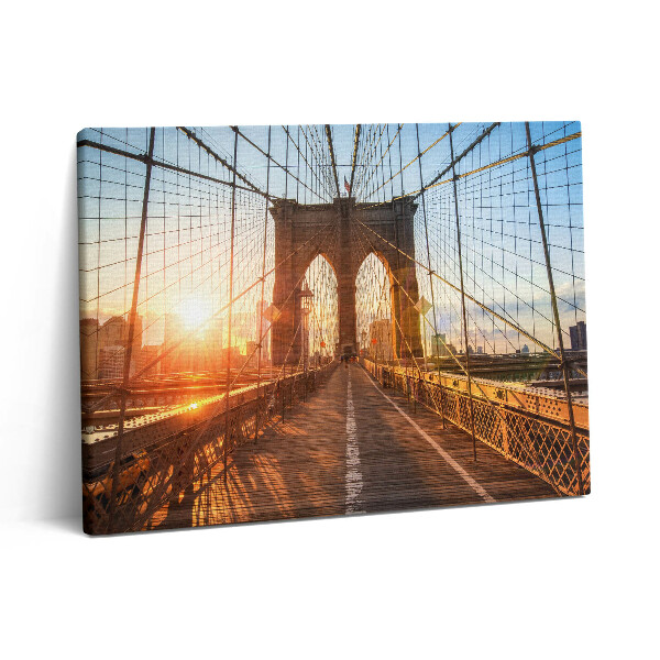 Vászonkép falra 80x60 Brooklyn híd New Yorkban