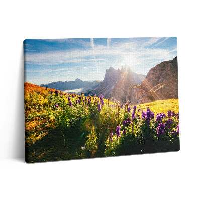 Vászonkép falra 80x60 A Dolomitok tájképe