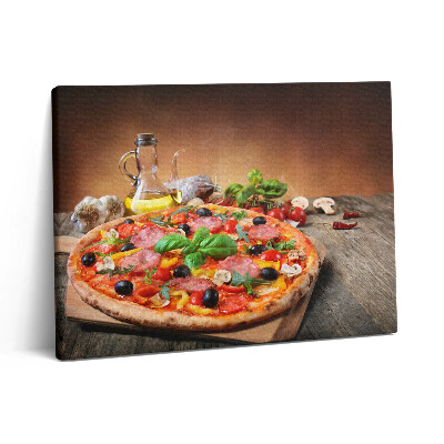 Vászonkép falra 80x60 Olasz pizza olívaolajjal