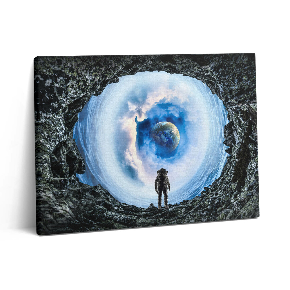 Vászonkép falra 80x60 Űrlyuk és űrhajós