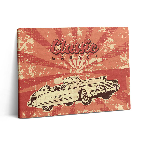Vászonkép falra 80x60 Grunge vintage retro autó