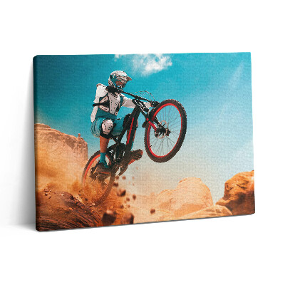 Vászonkép falra 80x60 Motorozás a sivatagban