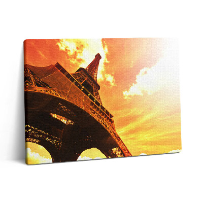 Vászonkép falra 80x60 Az Eiffel-torony látványossága Párizsban