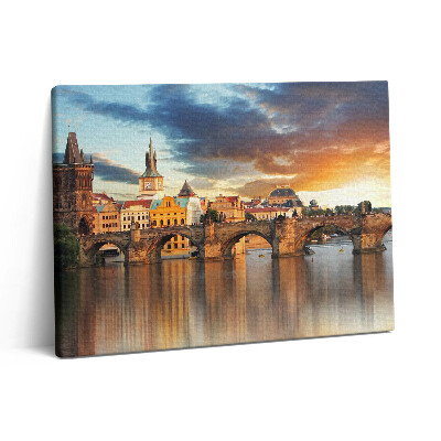 Vászonkép falra 80x60 Panoráma a városról és a hídról