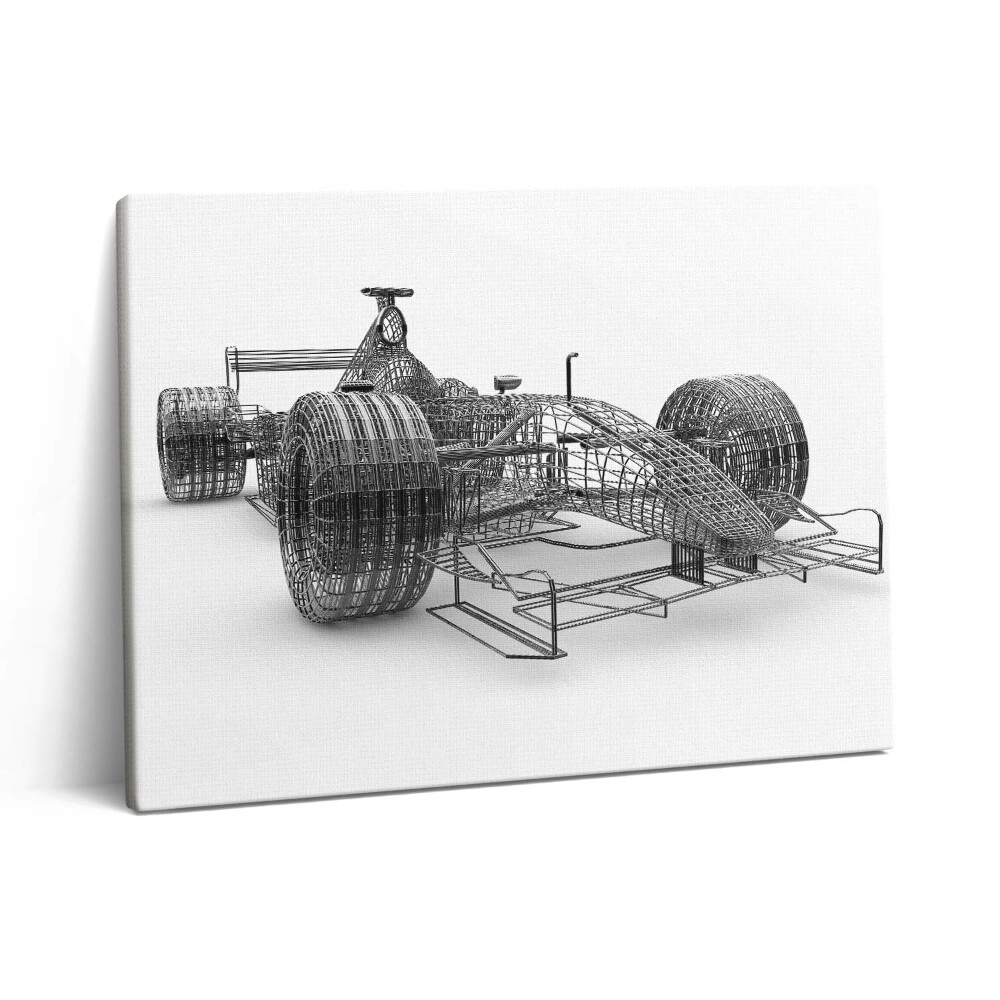 Vászonkép falra 80x60 Az F1-es autó műszaki kialakítása