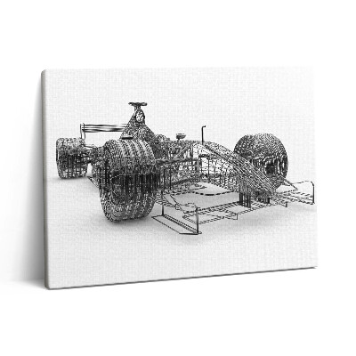 Vászonkép falra 80x60 Az F1-es autó műszaki kialakítása