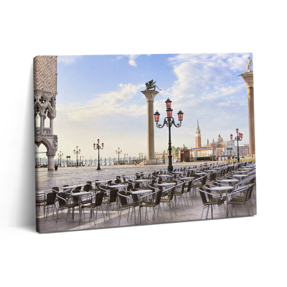 Vászonkép falra 80x60 Hagyományos piac Velencében
