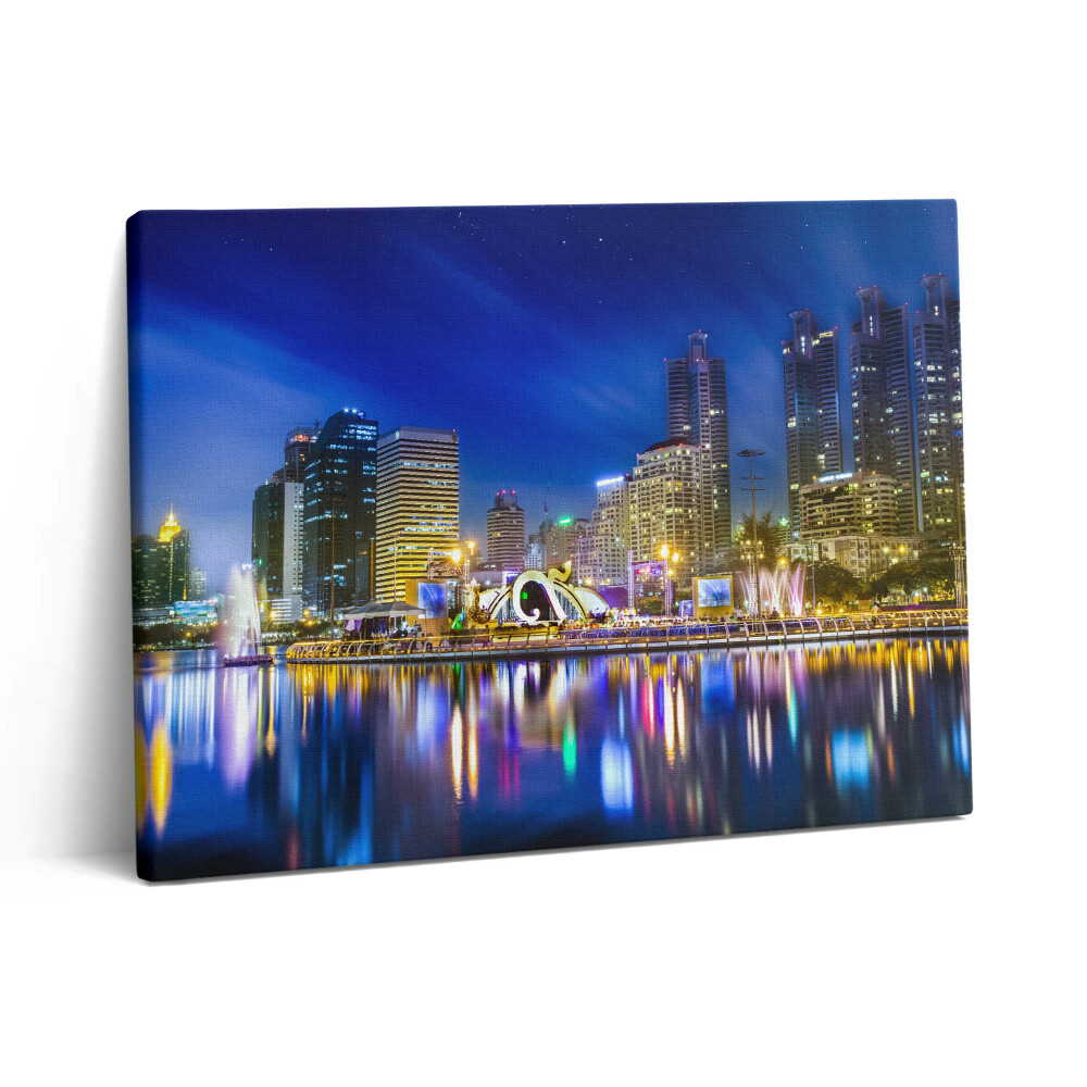 Vászonkép falra 80x60 A város tele színekkel