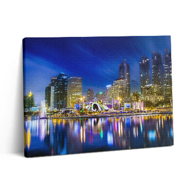 Vászonkép falra 80x60 A város tele színekkel