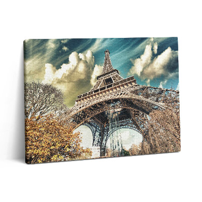 Vászonkép falra 80x60 Lenyűgöző kilátás az Eiffel-toronyra