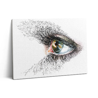 Vászonkép falra 80x60 Az emberi szem rajza