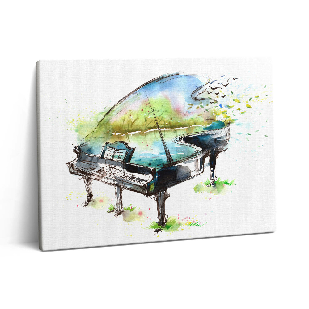 Vászonkép falra 80x60 Illusztráció 4 Évszakok és zongora