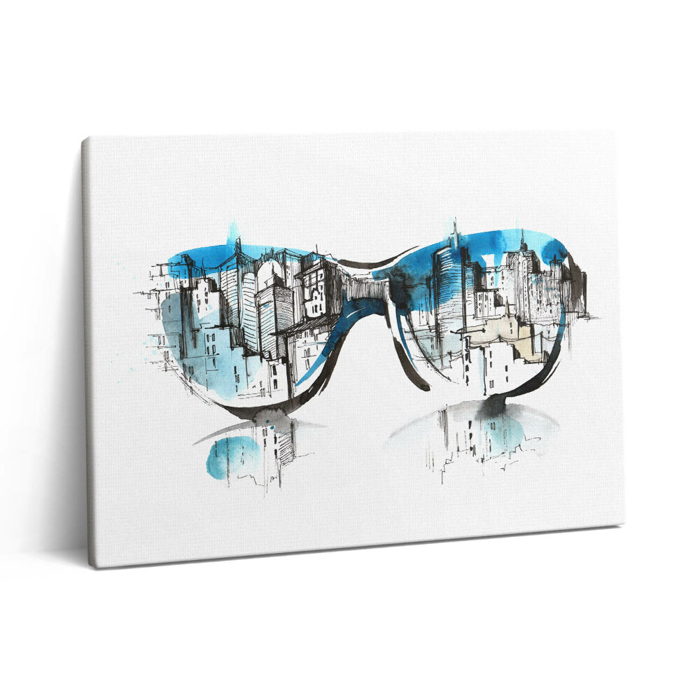 Vászonkép falra 80x60 A város szemüvegben