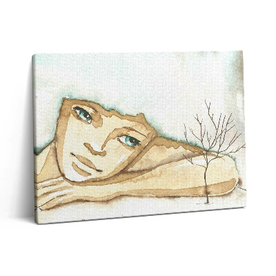 Vászonkép falra 80x60 Egy nő portréja