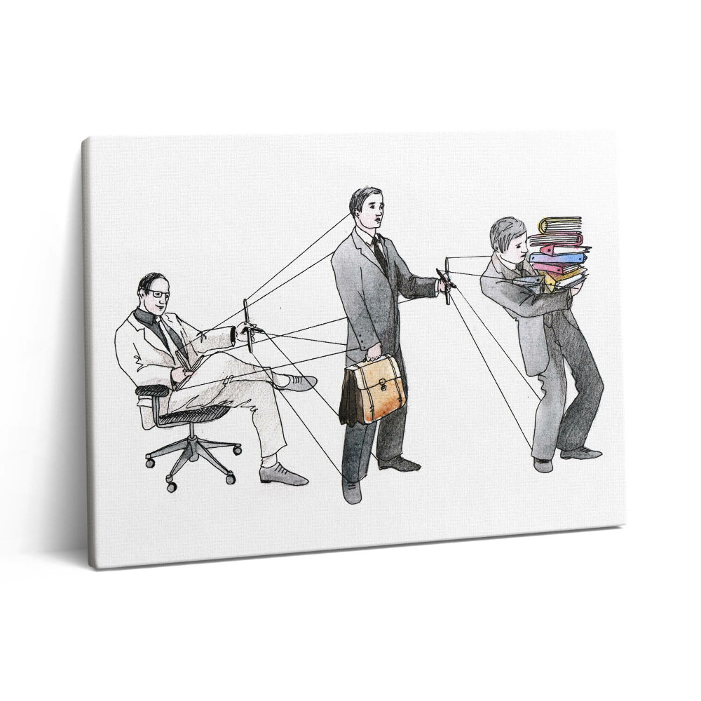 Vászonkép falra 80x60 Emberek-babák