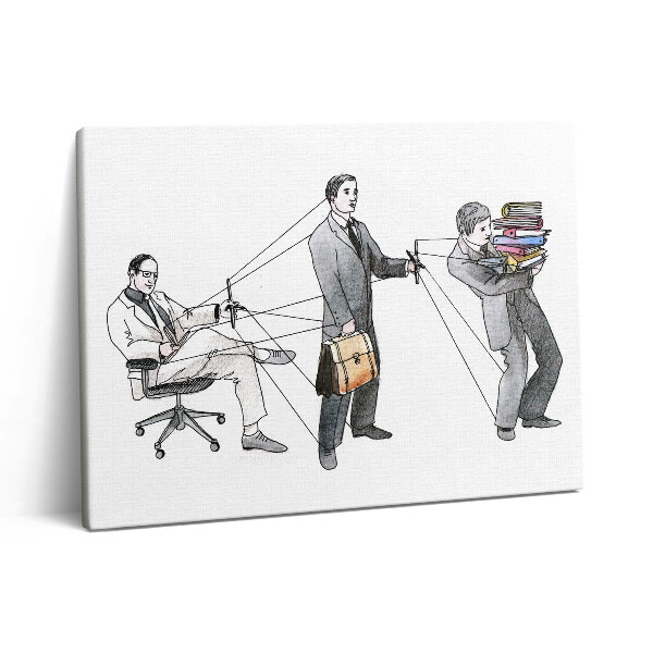 Vászonkép falra 80x60 Emberek-babák