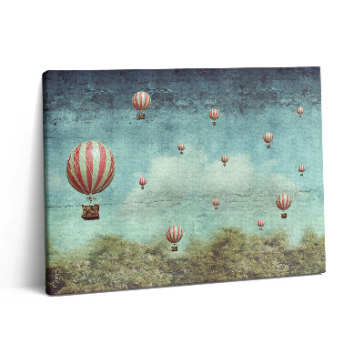 Vászonkép falra 80x60 Az égen szálló léggömbök