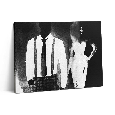 Vászonkép falra 80x60 Akvarell nőknek és férfiaknak