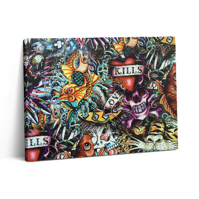 Vászonkép falra 80x60 Graffiti tetoválás