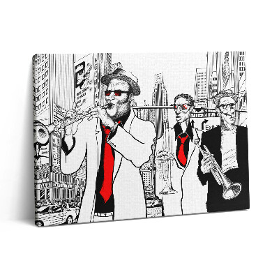 Vászonkép falra 80x60 jazz zenekar