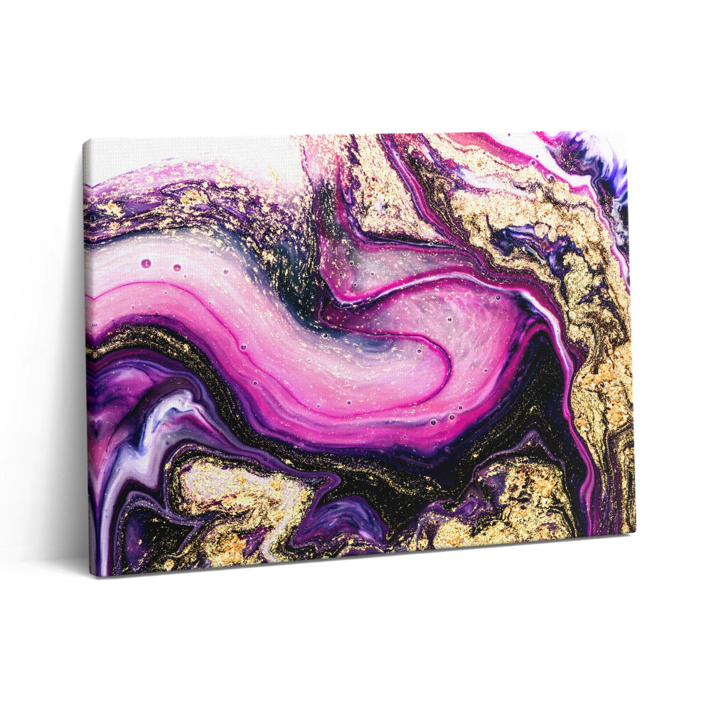 Vászonkép falra 80x60 Márvány absztrakció arannyal