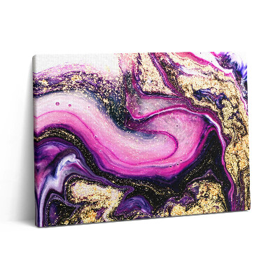 Vászonkép falra 80x60 Márvány absztrakció arannyal