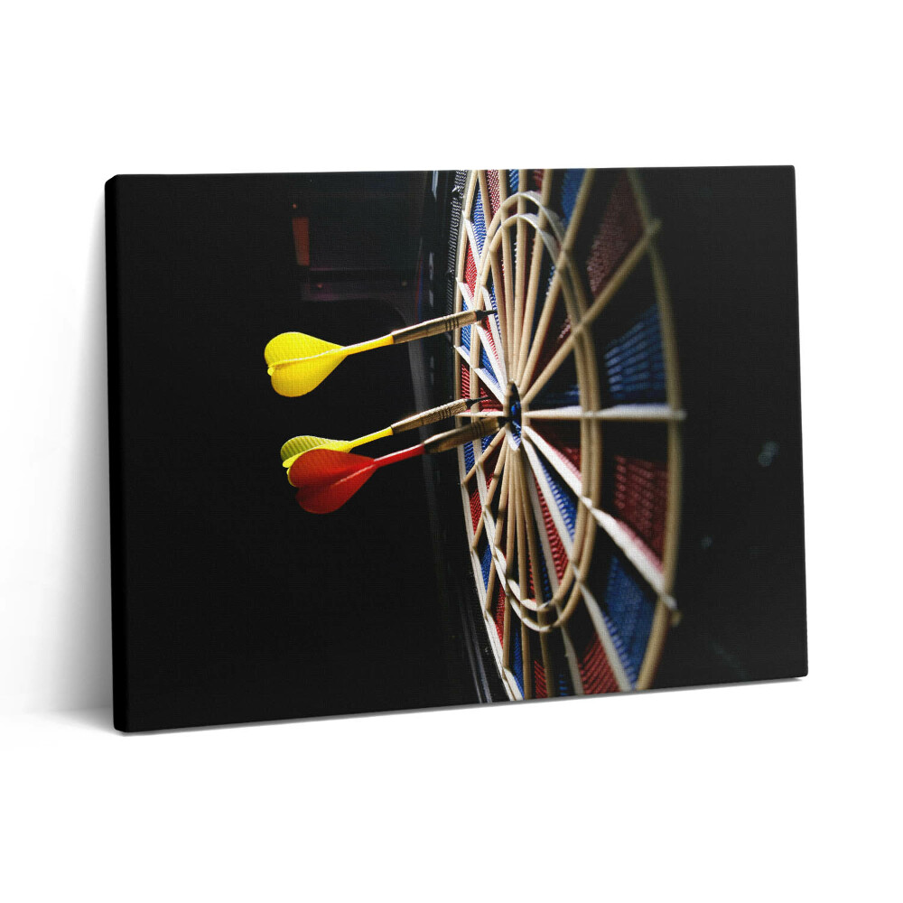 Vászonkép falra 80x60 Dart nyilak és darts céltábla