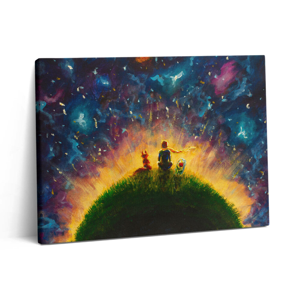 Vászonkép falra 80x60 A kis herceg absztrakt illusztrációja