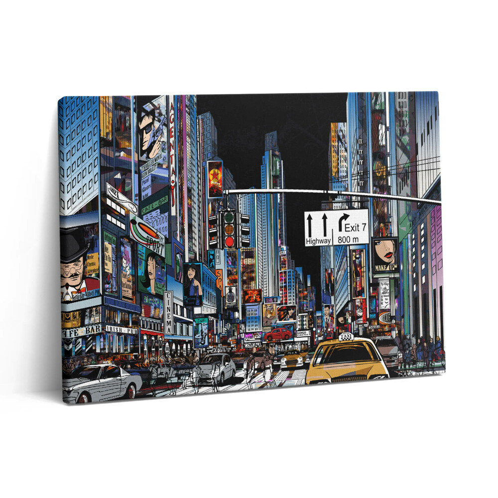 Vászonkép falra 80x60 New York éjjel