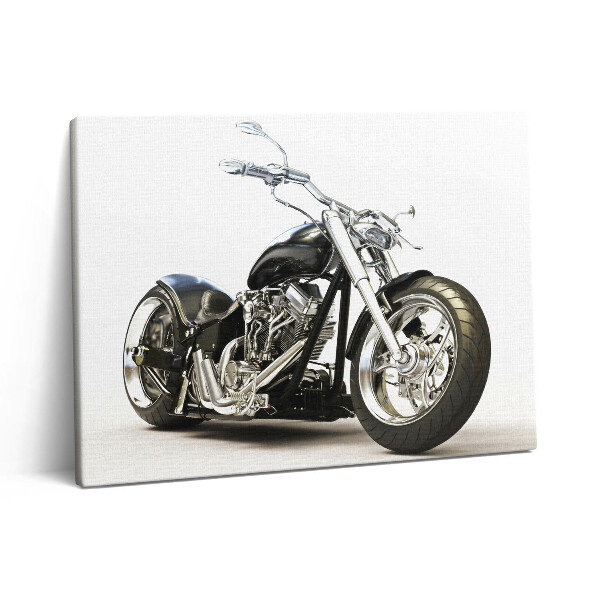 Vászonkép falra 80x60 Fekete motorkerékpár