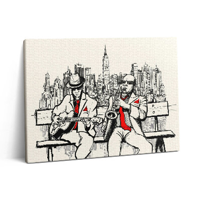 Vászonkép falra 80x60 Jazz New Yorkban