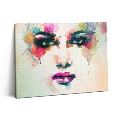 Vászonkép falra 80x60 Egy nő absztrakt arca