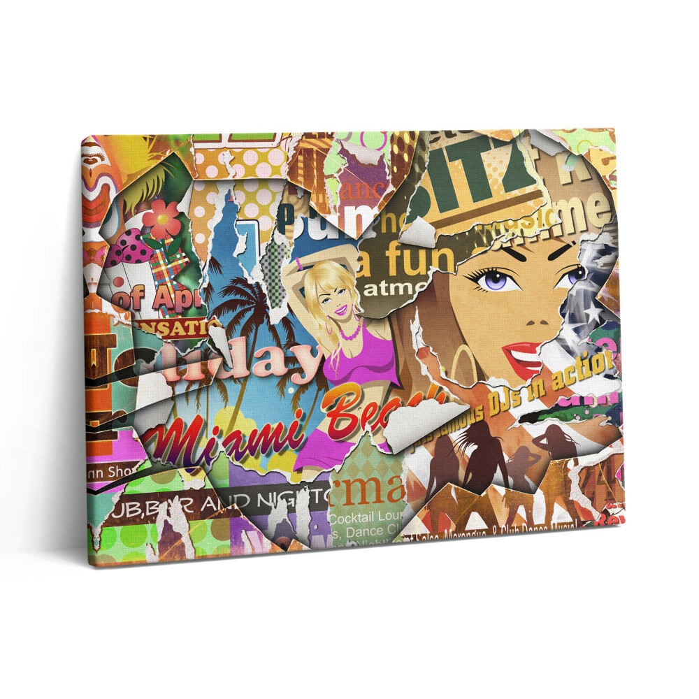 Vászonkép falra 80x60 Képeslap egy nyaralásról