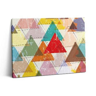 Vászonkép falra 80x60 Geometrikus mintás háromszögek