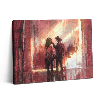 Vászonkép falra 80x60 Fiatal szerelmespár