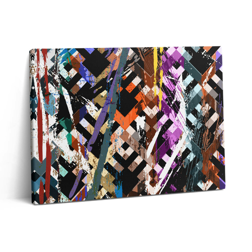 Vászonkép falra 80x60 Színes csíkok